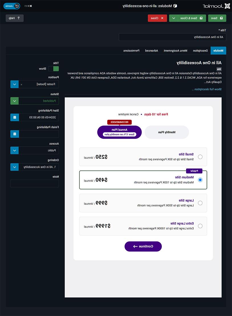 Joomla Ada网站可访问性