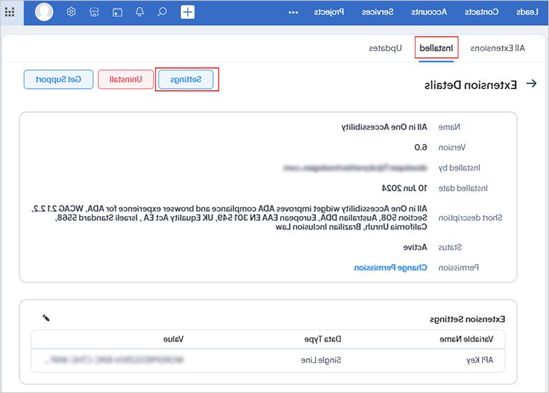 Zoho-crm都在一个可访问性